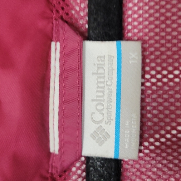 Columbia size 1x plus jacket  bergundy - Picture 2 of 4